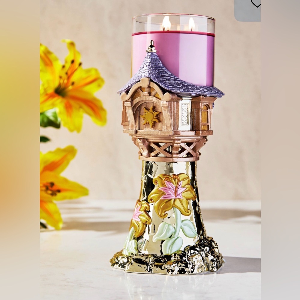 BATH & BODY WORKS RAPUNZEL TOWER CANDLE HOLDER